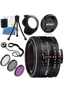 Nikon 50mm F/1.8d Lens For Dslr Cameras Includes Lens Caps And More