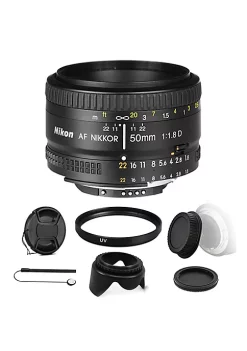 Nikon Af Nikkor 50mm F/1.8d Lens For Dslr Cameras And Ultimateaccessory Bundle