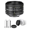 Nikon Af Nikkor 50mm F/1.8d Lens For Dslr Cameras And Top Accessory Bundle -Nikon store online Belk 1025