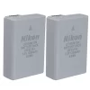Nikon 2x Original Genuine EN-EL14a Rechargeable Li-Ion Battery for DSLR Cameras