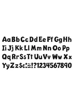 TREND ENTERPRISES INC T-79741 Ready Ltr 4 In Playful Blk Up/Lw-Combo