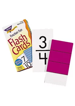 TREND ENTERPRISES INC T-53109 Flash Cards Fraction Fun-96/Box