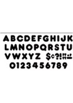 TREND ENTERPRISES INC T-433 Ready Letters 2 Inch Casual Black