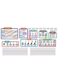 TREND ENTERPRISES INC Inc. T-8189 Bb Set Music Symbols Includes Wipeo Ff