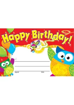 TREND ENTERPRISES INC Inc. T-81044 Happy Birthday Owl Stars Recognition Awards