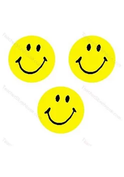 TREND ENTERPRISES INC Sticker Neon Yellow Smiles Superspots