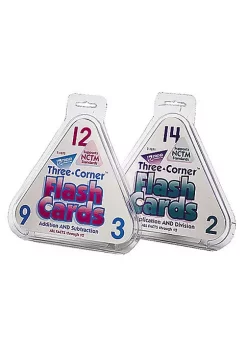 TREND ENTERPRISES INC T-1670 Three-Corner Flash Cards Add/Subt-48/Pk Addition And Subtraction