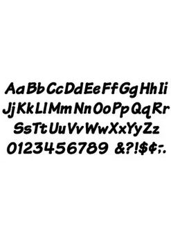 TREND ENTERPRISES INC T-2703 Ready Letters 4 Inch Italic Black