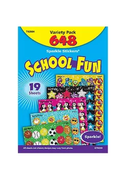 TREND ENTERPRISES INC Inc. T-63904 Sparkle Stickers School Fun