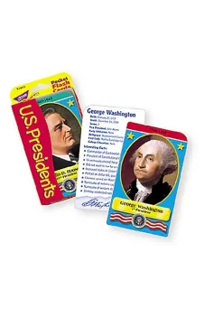 TREND ENTERPRISES INC T-23013 Pocket Flash Cards Presidents-3 X 5 56 Two-Sided Cards