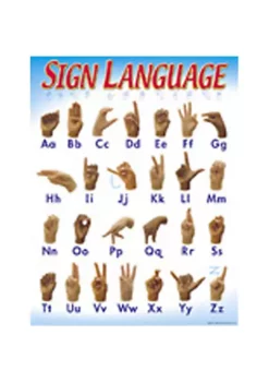 TREND ENTERPRISES INC Inc. T-38039 Chart Sign Language 17 X 22 Gr. 1-2