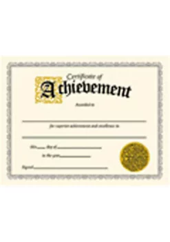 TREND ENTERPRISES INC T-2562 Classic Certificate Of Achievement-30/Pk 8-1/2 X 11