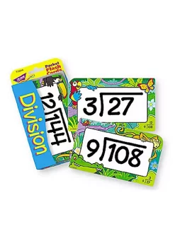 TREND ENTERPRISES INC T-23018 Pocket Flash Cards Division-3 X 5 56 Two-Sided Cards