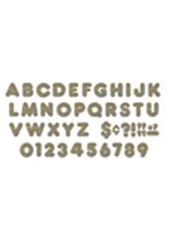 TREND ENTERPRISES INC T-506 Ready Letters 2 Inch Casual Silver-Sparkle