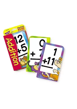 TREND ENTERPRISES INC T-23004 Pocket Flash Cards Addition-3 X 5 56 Two-Sided Cards