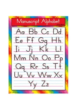 TREND ENTERPRISES INC Inc. T-38134 Chart Manuscript Alphabet Zanerblos Er