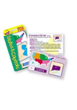 TREND ENTERPRISES INC T-23014 Pocket Flash Cards States Capitals-3 X 5 56 Two-Sided Cards