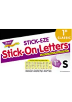 TREND ENTERPRISES INC T-1785 Stick-Eze 1 Letters Numbers Black-+ 90 Punctuation Marks