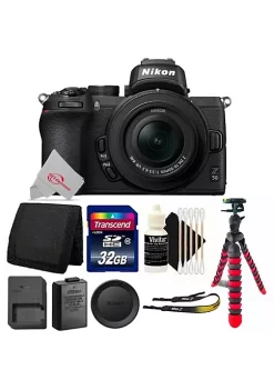 Nikon Z50 Mirrorless 20.9mp Expeed 6 Image Processor Digital Camera With 16-50mm Lens With Top Accessory Kit