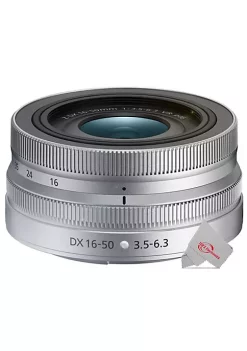 Nikon NIKKOR Z DX 16-50mm f/3.5-6.3 VR Lens (Silver)