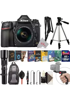 Nikon D780 Fx-format Dslr Camera With 18-55mm Af-p And 500mm Lens Accessory Bundle