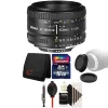 Nikon Af Nikkor 50mm F/1.8d Lens For Dslr Cameras And Accessory Kit