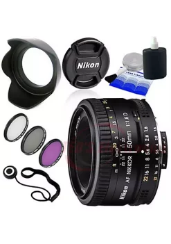 Nikon Af Nikkor 50mm F/1.8d Autofocus Lens For Slr Camera D7100 D7000 D90 & More