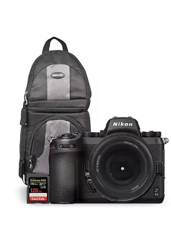 Nikon Z 6 MKII Mirrorless Digital Camera + AF-S NIKKOR 50mm f/1.4G Lens + FTZ II Adapter + SanDisk Extreme Pro 128GB SDXC Memory Card + BackPack -Nikon store online Belk 314