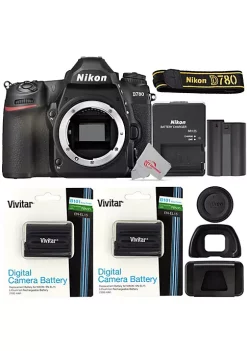Nikon D780 Fx-format Dslr Camera Body With Two Pcs Xpdenel15 Replacement Battery