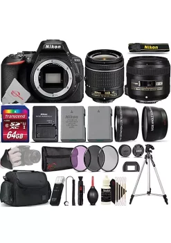 Nikon D5600 Digital Slr Camera + 18-55mm + Af-s 40mm F/2.8g Lens Accessory Bundle -Nikon store online Belk 398