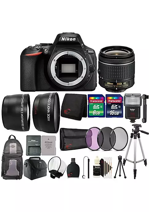 Nikon D5600 24.2mp Dslr Camera With 18-55mm Lens And 24gb Accessory Bundle 3 Nikon D5600 24.2mp Dslr Camera With 18-55mm Lens And 24gb Accessory Bundle