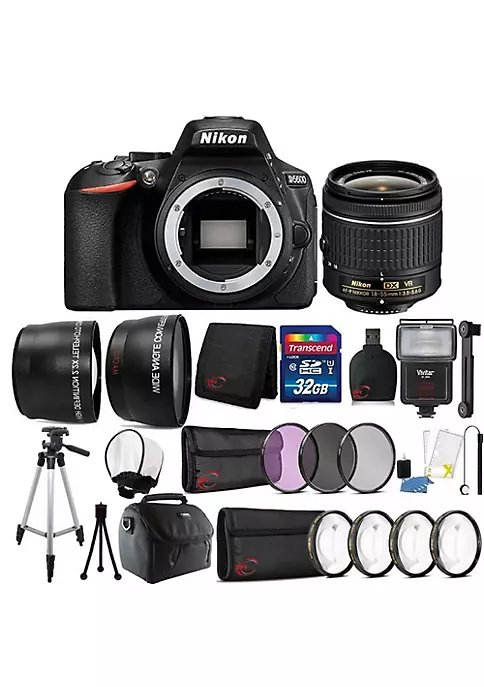 Nikon D5600 24.2mp Dslr Camera With 18-55mm Lens And 32gb Accessory Bundle 3 Nikon D5600 24.2mp Dslr Camera With 18-55mm Lens And 32gb Accessory Bundle