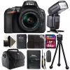 Nikon D5600 Dslr Camera With 18-55mm Lens, Speedlight Flash And Deluxe Accessory Kit