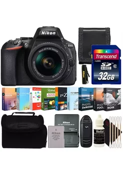Nikon D5600 24.2mp Dslr Camera With 18-55mm Lens And Photo Editing Software Collection Accessory Kit
