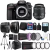 Nikon D7500 20.9mp Dx-format Cmos Sensor Digital Slr Camera + Af-p Vr 18-55mm Lens With Top Accessory Bundle -Nikon store online Belk 504