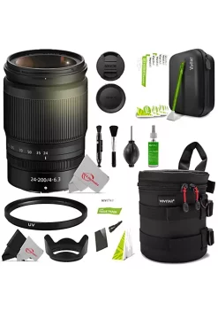 Nikon Nikkor Z 24-200mm F/4-6.3 Vr Compact Zoom Lens + Cleaning Accessory Kit