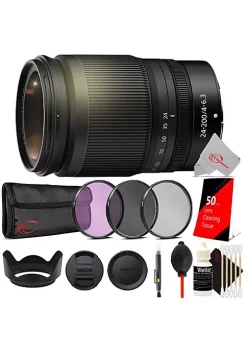 Nikon Nikkor Z 24-200mm F/4-6.3 Vr Compact Zoom Lens + Ultimate Accessory Kit -Nikon store online Belk 566