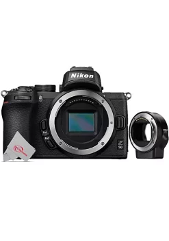 Nikon Z50 20.9mp Dx-format Mirrorless Digital Camera Body With Ftz Mount Adapter -Nikon store online Belk 580