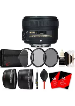 Nikon Af-s Nikkor 50mm F/1.8g Lens With Accessory Kit For Dslr Cameras With Accessories -Nikon store online Belk 832