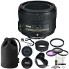 Nikon 50mm F/1.8g Auto Focus-s Nikkor Fx Lens + 58mm Accessory Kit