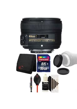 Nikon Af-s Nikkor 50mm F/1.8g Lens And Accessory Kit For Digital Slr Cameras