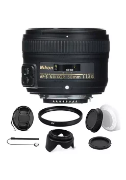 Nikon Af-s Nikkor 50mm F/1.8g Lens And Accessory Kit For Dslr Cameras With Accessory Kit