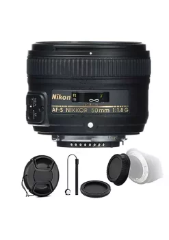 Nikon Af-s Nikkor 50mm F/1.8g Lens With Accessory Kit For Digital Slr Cameras