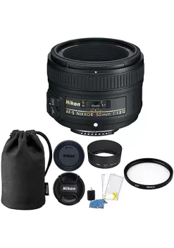 Nikon Af-s 50mm F/1.8g Lens With Accessories For Digital Slr Cameras