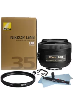 Nikon Af-s Dx Nikkor 35mm F/1.8g Lens With Accessories For D3300 , D3400 , D5300 And D5500 -Nikon store online Belk 947