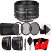 Nikon Af Nikkor 50mm F/1.8d Lens For D7000 , D7100 , D7200 And D7500 With Accessory Bundle 2 Nikon Af Nikkor 50mm F/1.8d Lens For D7000 , D7100 , D7200 And D7500 With Accessory Bundle -Nikon store online Belk 968